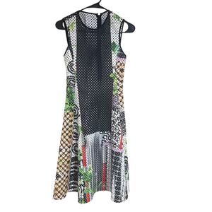 clover canyon printed neoprene dress